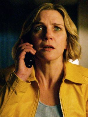 Rhea Seehorn Pluribus 2025 Yellow Leather Jacket