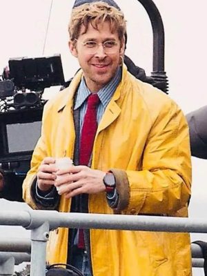 Ryan Gosling Project Hail Mary 2026 Yellow Leather Coat