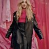 Sabrina Carpenter New Black Leather Jacket