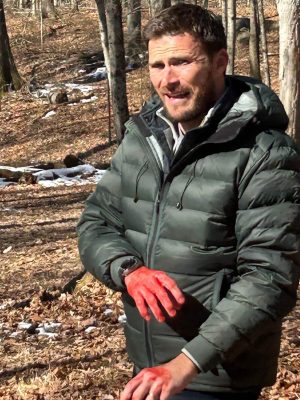 Scott Eastwood Alarum 2025 Green Puffer Jacket