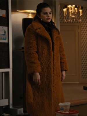 Selena Gomez Only Murders in the Building Fur Long Coat