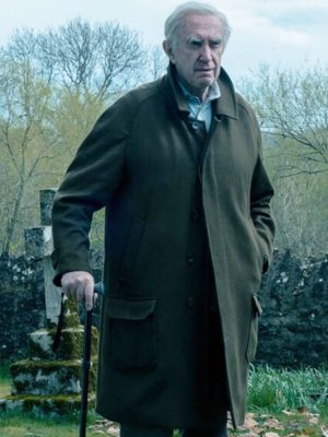 Slow Horses S04 Jonathan Pryce Brown Wool Coat