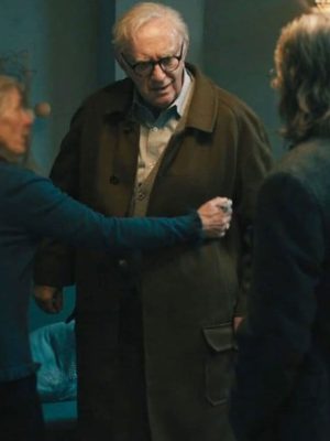 Slow Horses S04 Jonathan Pryce Brown Wool Coat
