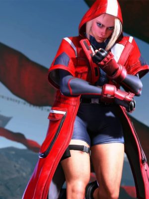 Street Fighter 6 Cammy White Red Leather Trench Coat
