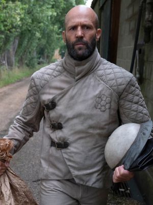 The Beekeeper Jason Statham Beige Cotton Jacket