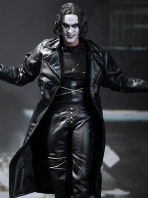 The Crow 1994 Eric Draven Black Leather Coat