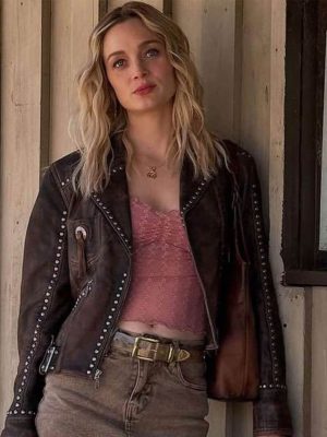 Tulsa King S03 Cleo Montague Brown Leather Jacket