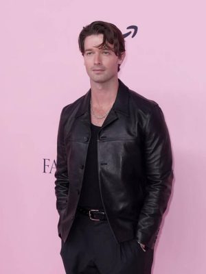 Victoria Secret Fashion Show 2025 Patrick Schwarzenegger Leather Jacket