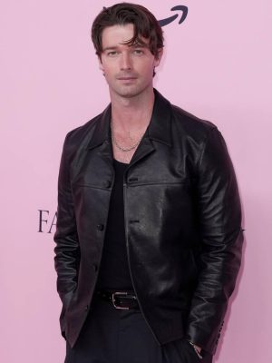 Victoria Secret Fashion Show 2025 Patrick Schwarzenegger Leather Jacket