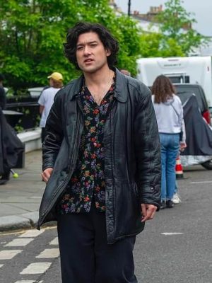 Will Sharpe Too Much 2025 Felix Black Leather Jacket