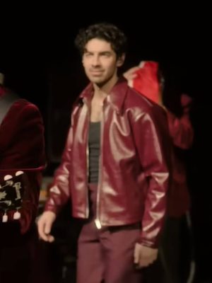 A Very Jonas Christmas Movie Joe Jonas Leather Jacket