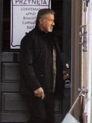 Sylvester Stallone Alarum 2025 Black Cotton Jacket