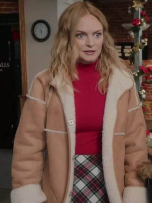 Best Christmas Ever Charlotte Sanders Suede Leather Jacket