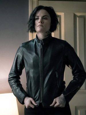 Blindspot S01 Jaimie Alexander Black Leather Jacket