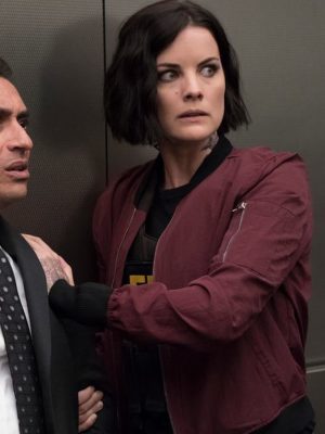 Blindspot S03 Jane Doe Cotton Maroon Jacket