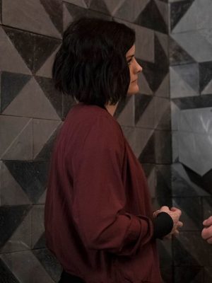 Blindspot S03 Jane Doe Cotton Maroon Jacket