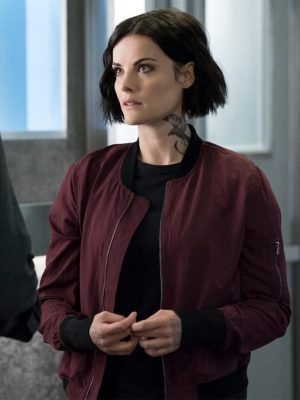 Blindspot S03 Jane Doe Cotton Maroon Jacket