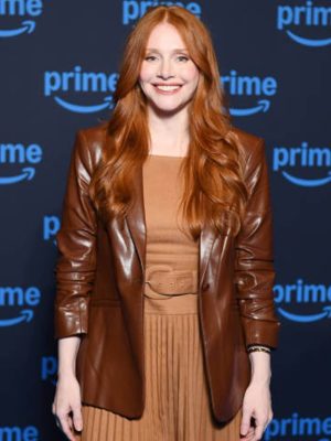 Bryce Dallas Howard Deep Cover 2025 Kat Leather Blazer