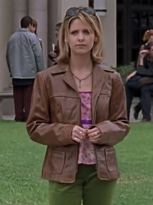 Buffy The Vampire Slayer Buffy Summers Brown Leather Jacket