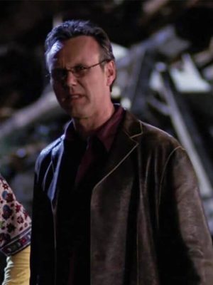 Buffy The Vampire Slayer Rupert Giles Brown Leather Jacket