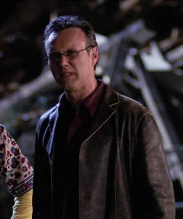 Rupert Giles Ripper Buffy The Vampire Slayer Rupert Giles Brown Leather Jacket