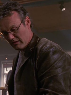 Buffy The Vampire Slayer Rupert Giles Brown Leather Jacket