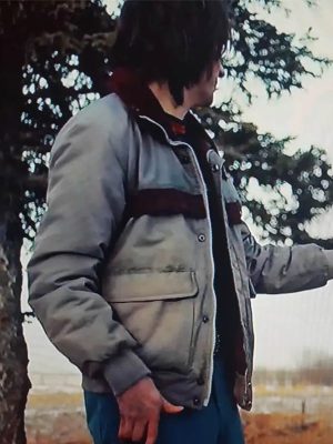 Charlie Gerhardt Fargo S04 Grey Bomber Jacket