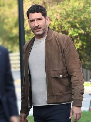 CIA 2026 Tom Ellis Suede Leather Jacket