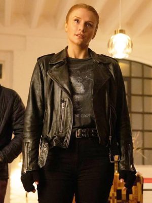 Deep Cover 2025 Bryce Dallas Howard Black Leather Jacket