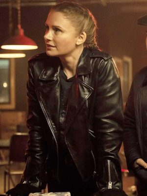Deep Cover 2025 Bryce Dallas Howard Black Leather Jacket