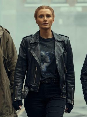 Deep Cover 2025 Bryce Dallas Howard Black Leather Jacket