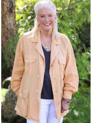Diane Ladd Orange Safari Style Jacket