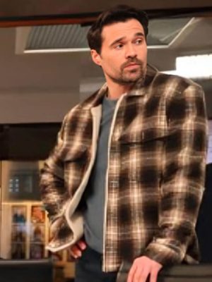 Found S02 Brett Dalton Wool Plaid Jacket