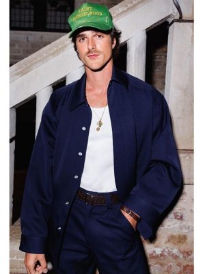 Jacob Elordi New Navy Blue Jacket