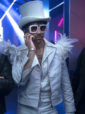 Joe Jonas A Very Jonas Christmas Movie 2025 White Jacket