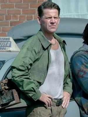 Johnno Wilson Twisted Metal Green Cotton Jacket