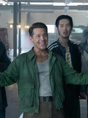 Johnno Wilson Twisted Metal Green Cotton Jacket