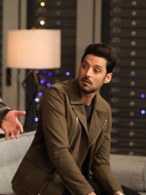 Karan Oberoi Found S01 Dhan Rana Green Cotton Jacket