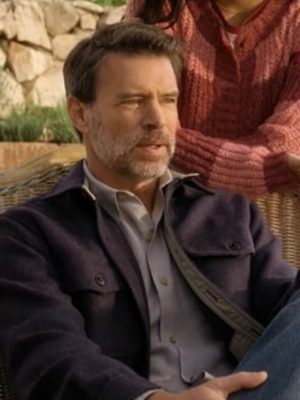 La Dolce Villa 2025 Scott Foley Blue Wool Jacket