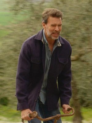 La Dolce Villa 2025 Scott Foley Blue Wool Jacket