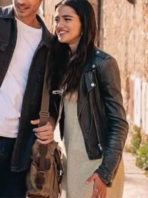 Maia Reficco La Dolce Villa 2025 Biker Leather Jacket