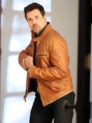 Mark Trent Found Season 2 Brown Leather Jacket