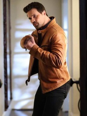 Mark Trent Found Season 2 Brown Leather Jacket
