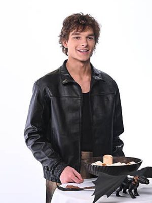 Mason Thames Classic Black Leather Jacket