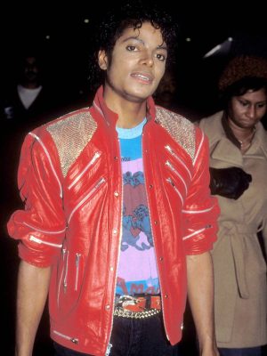 Michael 2026 Jaafar Jackson Red Leather Jacket