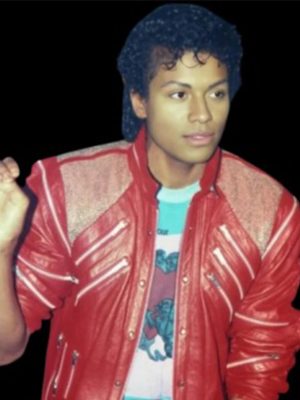 Michael 2026 Jaafar Jackson Red Leather Jacket