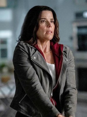 Neve Campbell Scream 7 Grey Leather Jacket