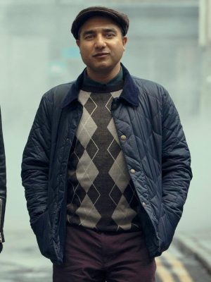 Nick Mohammed Deep Cover 2025 Quilted Jacket