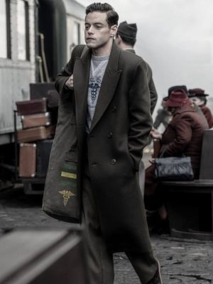 Nuremberg 2025 Rami Malek Wool Coat