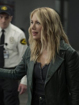 Peacemaker S02 Jennifer Holland Biker Leather Jacket